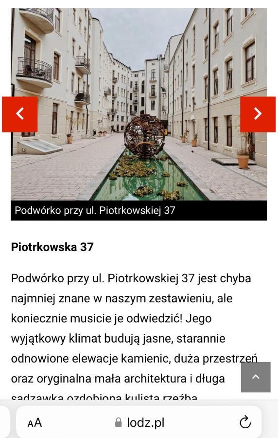Sweet Dreams Piotrkowska Apartment Łódź Esterno foto